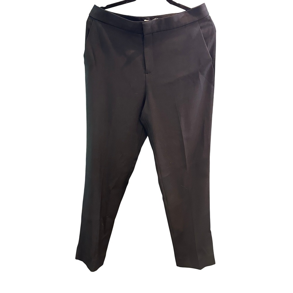 Scanlan Theodore Black Tailored Trousers Virgin Wool Blend US 8 AU 12 A20855AF